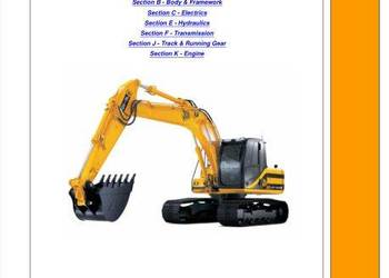 JCB JS115 JS130 JS130LC JS145 JS160 JS180 instrukcja naprawy