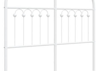 Metalowe wezgłowie białe 120 cm WM-376680