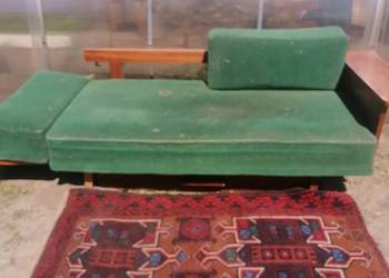 Zabytkowa sofa skandynawska rozkładana unikat vintage