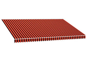 Tkanina do markizy pomarańczowo-brązowa 500 x 300 cm WM-145726