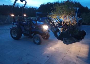 Mini traktor komunalny Iseki 4x4 20km+ Tur wzmacniany+ przyczepa wywrotka
