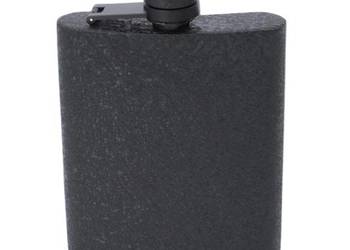 Czarna Chropowata Piersiówka ze Stali Nierdzewnej 7 OZ ok. 210 ml Gentelo