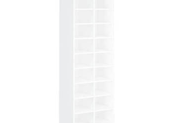 Szafka na buty biała 54x34x183 cm materiał drewnopochodny WM-800369