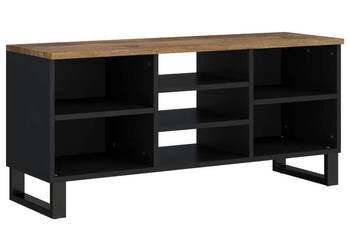Szafka RTV 100x33x46 cm mango i materiał drewnopochodny WM-351969