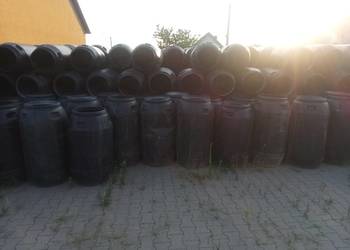 Beczki 250 litrów czarne