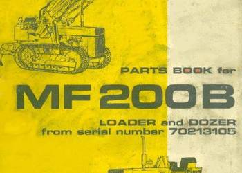 MF 200B spych katalog części zamiennych