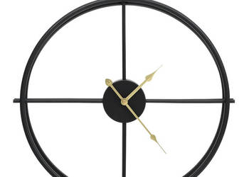 Zegar ścienny czarny 52 cm żelazo WM-325171