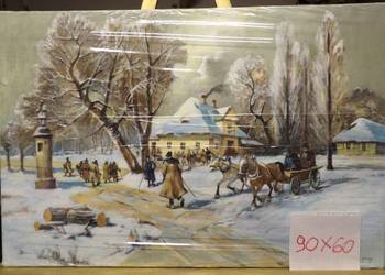 obraz olej na płótnie 90 x 60