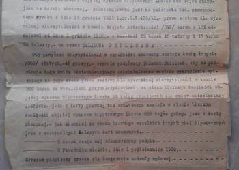 Kwit ekstabulacyjny z roku 1929