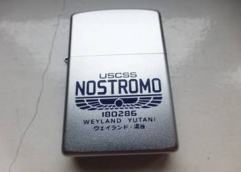 Zippo Satin CHrome  Alien Nostromo Obcy Weyland Yutani Corp Grawer