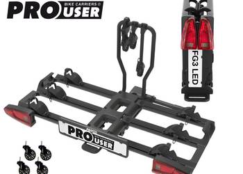 Bagażnik Platforma Rowerowa PROUSER Black Edition FG3 rowery LED