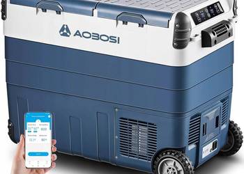AAOBOSI Kompresor chłodzący 45 l, Dual Zone, lodówka kempingowa