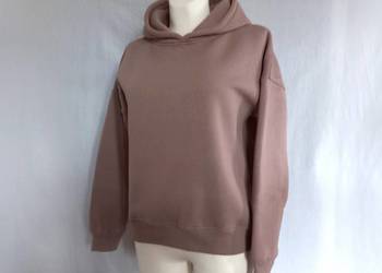 Bluza brąz Damska KAPTUR r. 38/40 Ciepła stan bdb