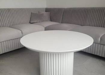 Stolik kawowy z kolekcji FUNDIO, ława, lamele,AKANT Meble