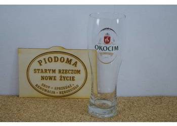Szklanka piwna Okocim 0,5 l – szkło firmowe browarniane