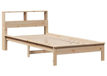 Łóżko z regałem bez materaca sosnowe 90x200 cm WM-855720