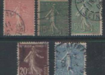 Zn. Francja Mi 108, 9x, y, 10, 11 kas 1903