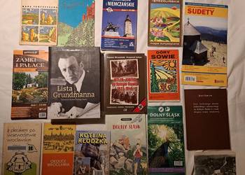 Dolny Śląsk zestaw map i książek wykrywacz historia
