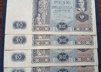 Banknoty 20 złotych Seria CL