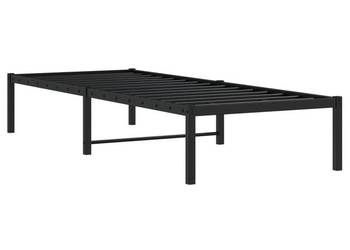 vidaXL Metalowa rama łóżka, czarna, 80x200 cm(SKU:373646)