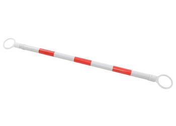 2 rozkładane barierki na pachołki drogowe plastik 116-197 cm WM-142830