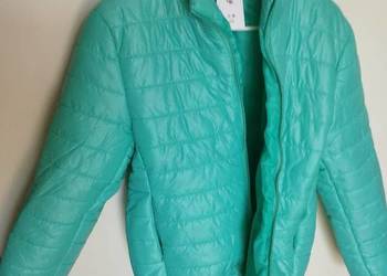 lekka damska kurtka w kolorze zielonym ( morskim)