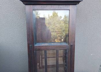 722 Skrzynia obudowa starego zegara witrynka szafka