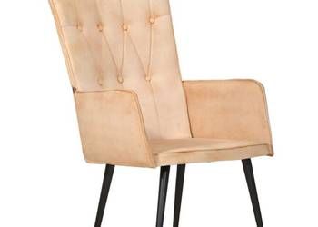 vidaXL Fotel z wysokim oparciem, kremowy(SKU:339651)