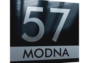 METALOWA tabliczka adresowa numer domu dom 25x20 M1