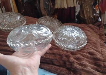 bombonierki huta szkła albo Hortensja lub Ząbkowice 4 szt