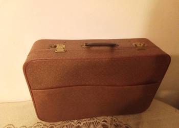 Walizka PRL lata 80te brązowa