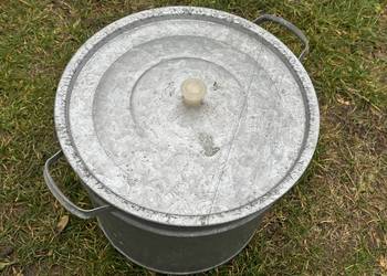 Kociołek ocynkowany nieużywany z PRL