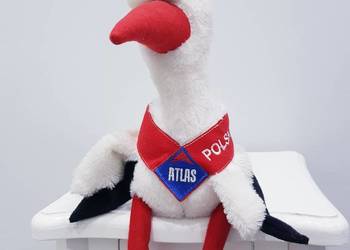 Pluszowa maskotka bociana Atlas