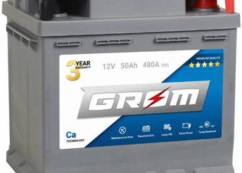 Akumulator 50Ah 480A GROM Premium  EN PRAWY PLUS