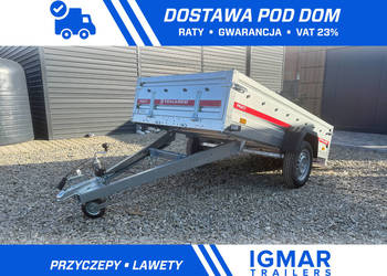 Przyczepka samochodowa TEMARED PRAKTI 2612 uchylny dyszel 264x126 cm
