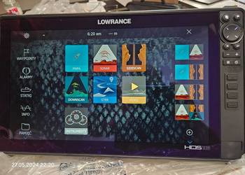 Echosonda Lowrance HDS16 Live z Active Imaging 3 w 1, łódka wędkarska