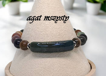 Bransoletka z agatu mszystego, AGAT MSZYSTY #467