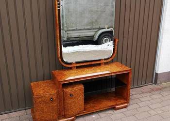 Toaletka Art Deco Politura Orzech-Unikat Stara Antyk Po Renowacji.