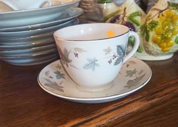 Filiżanka Ridgway. Staffordshire. White Mist. Vinewood. Made