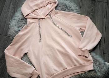 Bluza pudrowy róż łańcuszki