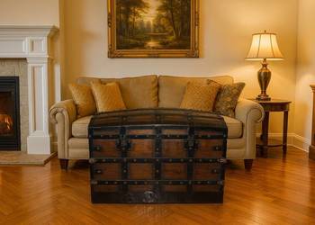 Stary Kufer Skrzynia antyk z 1850 roku