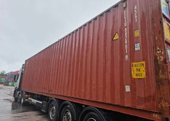 Kontener 40HC używany magazyn transport rozładunek