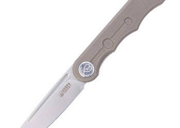 Nóż składany Kubey Mizo, Tan G10, Satin 14C28N by Tiguass (KU2101E)