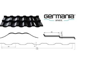Blachodachówka modułowa Germania Simetric [30] połysk