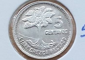 GWATEMALA-5 CENTAVOS-1956 r SREBRO (0,700)