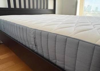 Łóżko IKEA IDANAS 160x200 z nowym materacem IKEA VAGSTRANDA  - stan