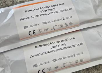 Szybki test ślinowy do wykrywania wielu narkotyków (multi-drug) 2szt