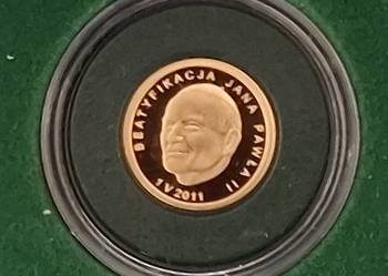 Złota Moneta Kolekcjonerska 25 zł. Beatyfikacja Jana Pawła II