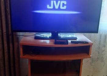 Telewizor JVC 43 cale z szafką RTV i dekoderem DVB-T