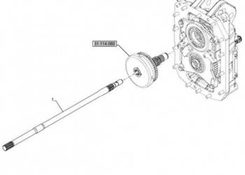 New Holland T6070 Wałek 896.7mm l 87536263